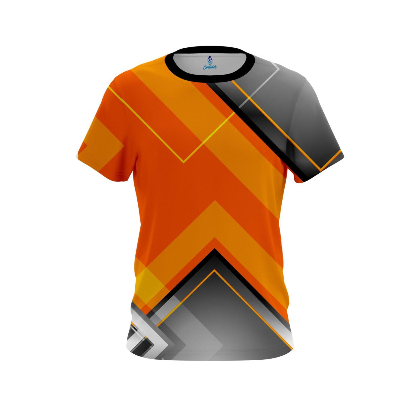 Plain Orange Veneer Semi-Custom CoolWick Bowling Jersey