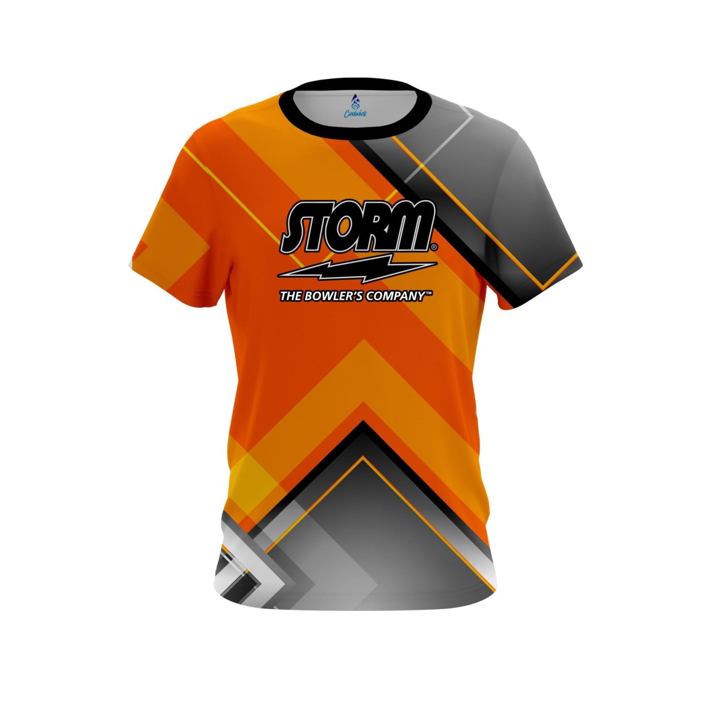 Storm Orange Veneer Semi-Custom CoolWick Bowling Jersey