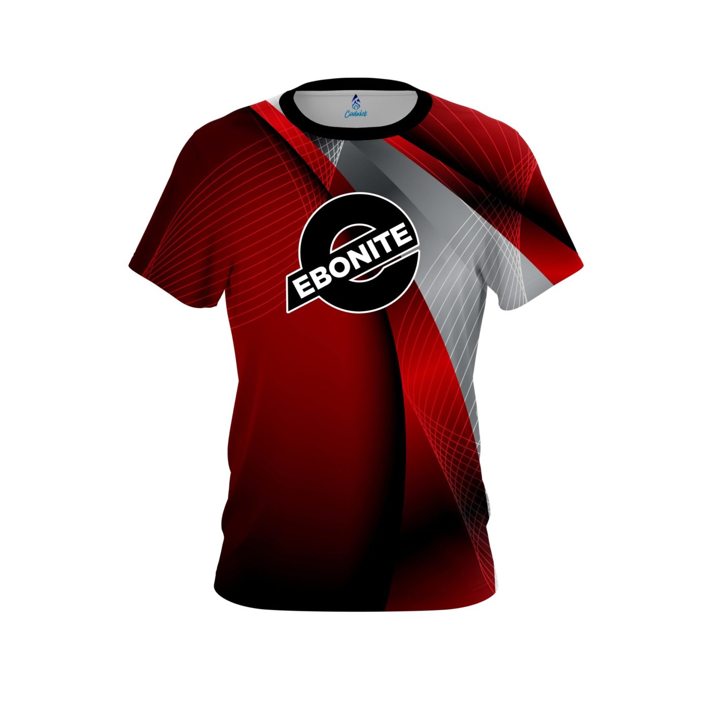 Ebonite Red Oblique Semi-Custom CoolWick Bowling Jersey