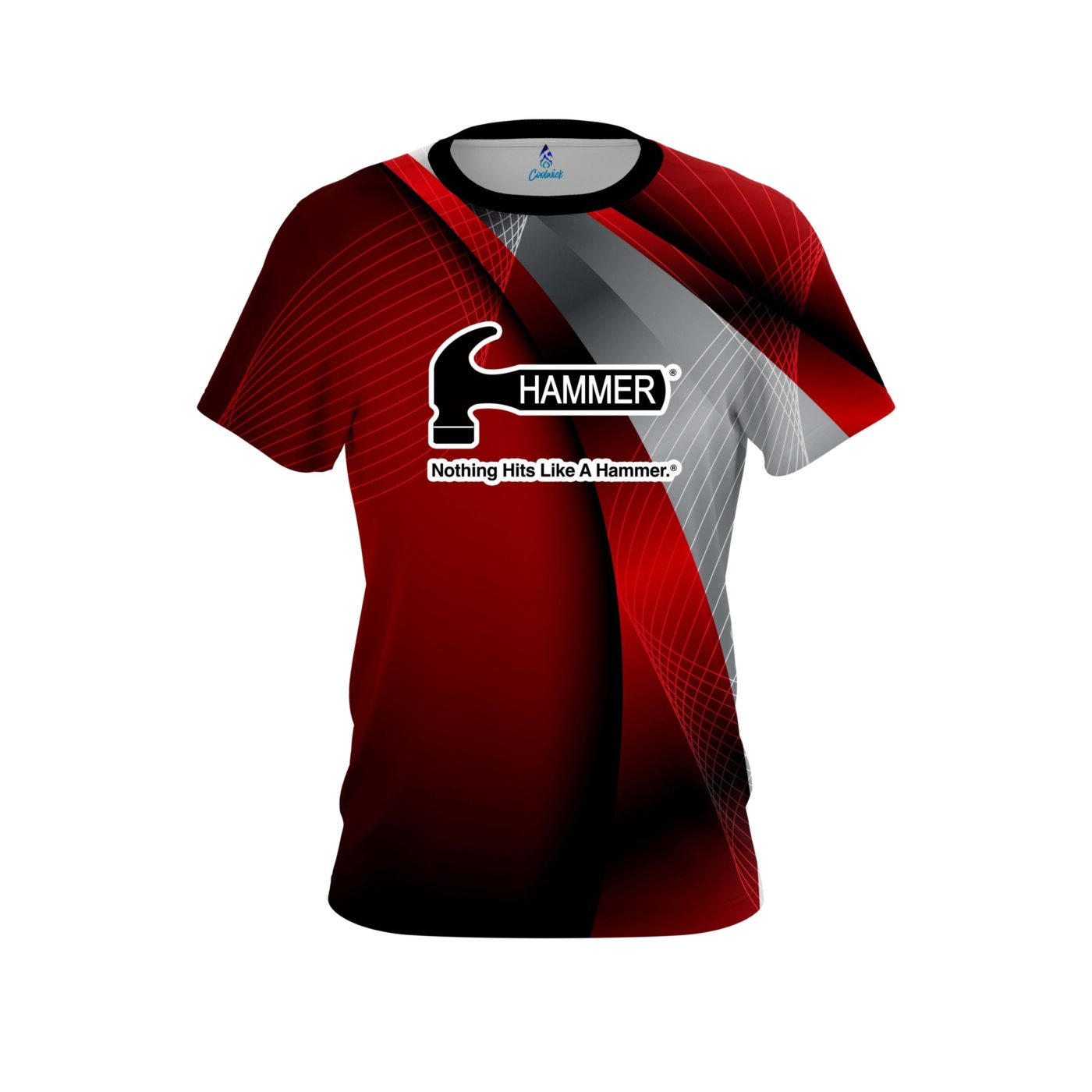 Hammer Red Oblique Semi-Custom CoolWick Bowling Jersey