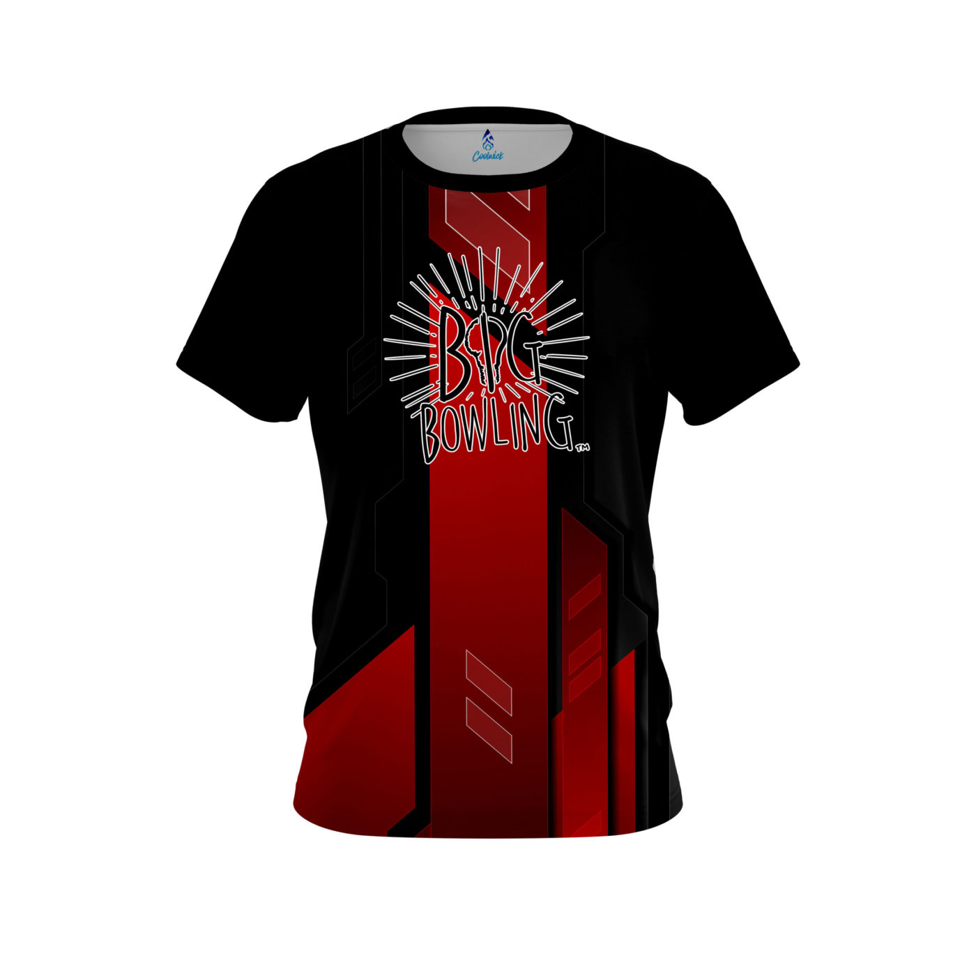 Big Bowling Red Underscore CoolWick Bowling Jersey