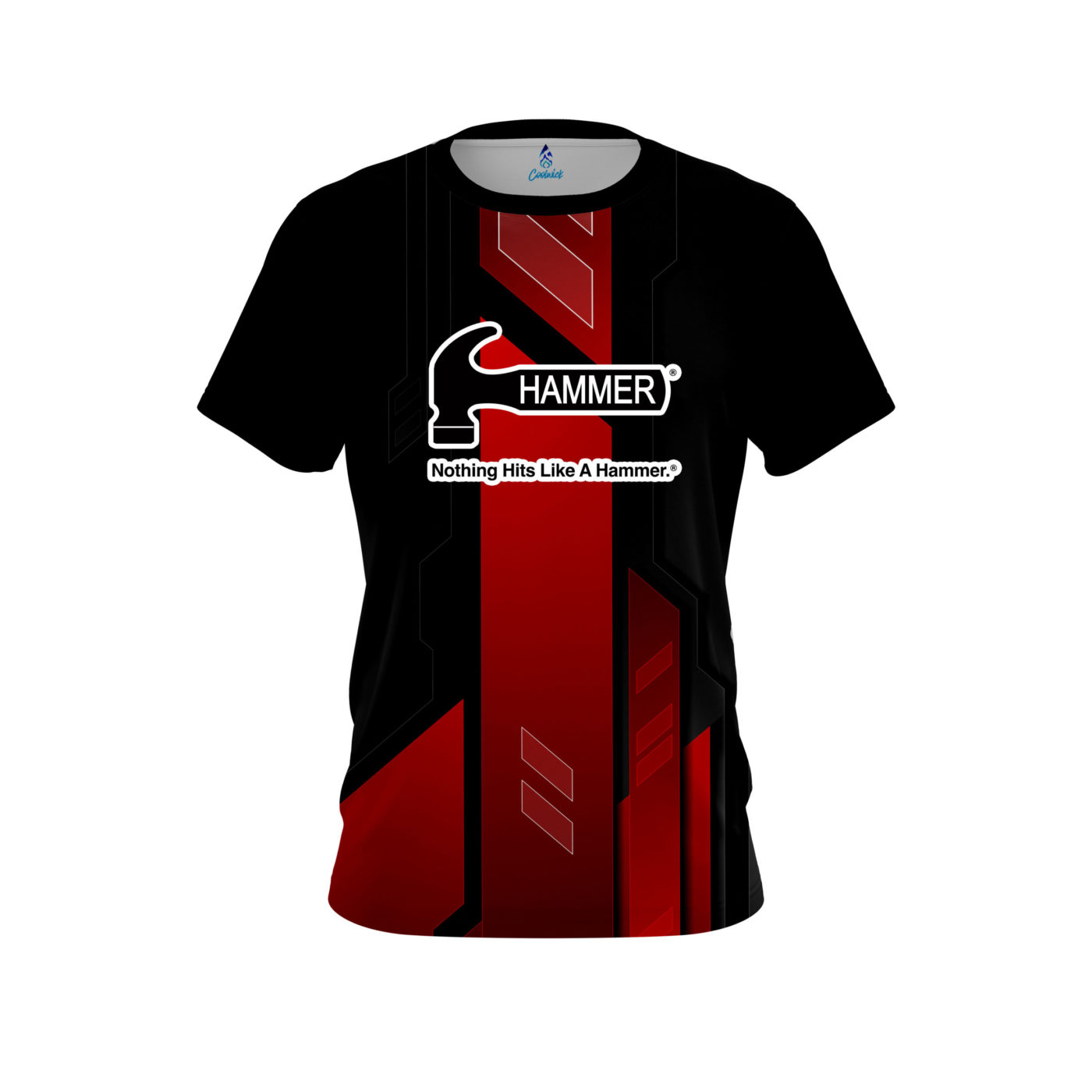 Hammer Red Underscore Semi-Custom CoolWick Bowling Jersey