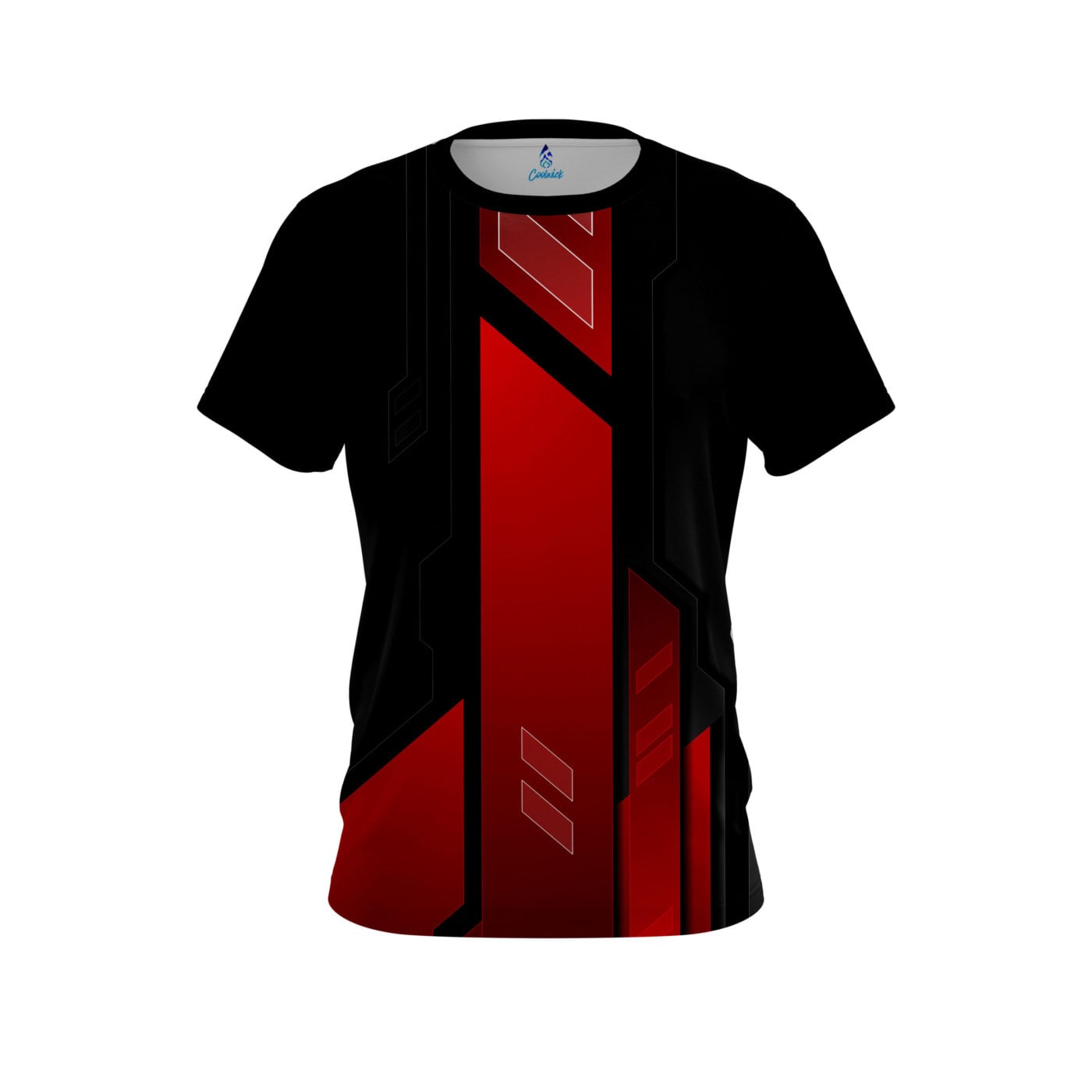 Plain Red Underscore Semi-Custom CoolWick Bowling Jersey