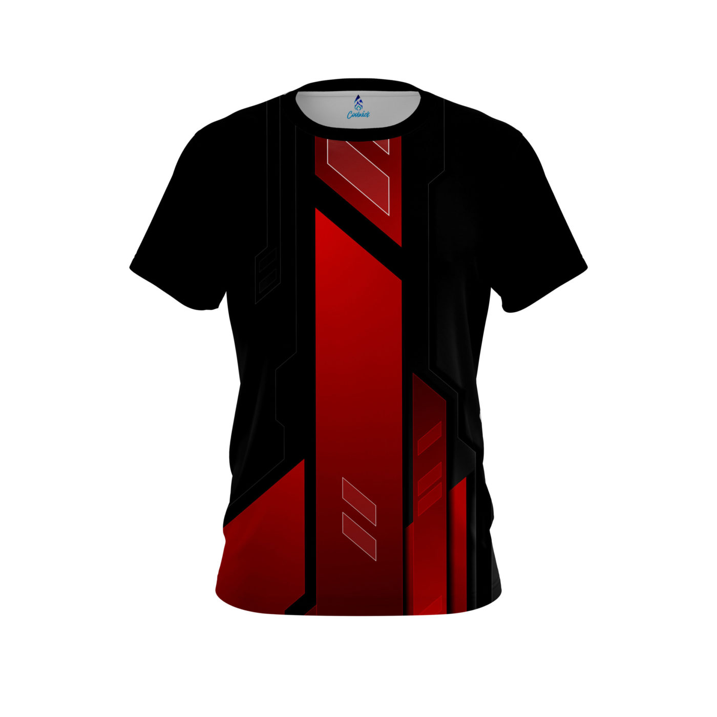 Plain Red Underscore Semi-Custom CoolWick Bowling Jersey