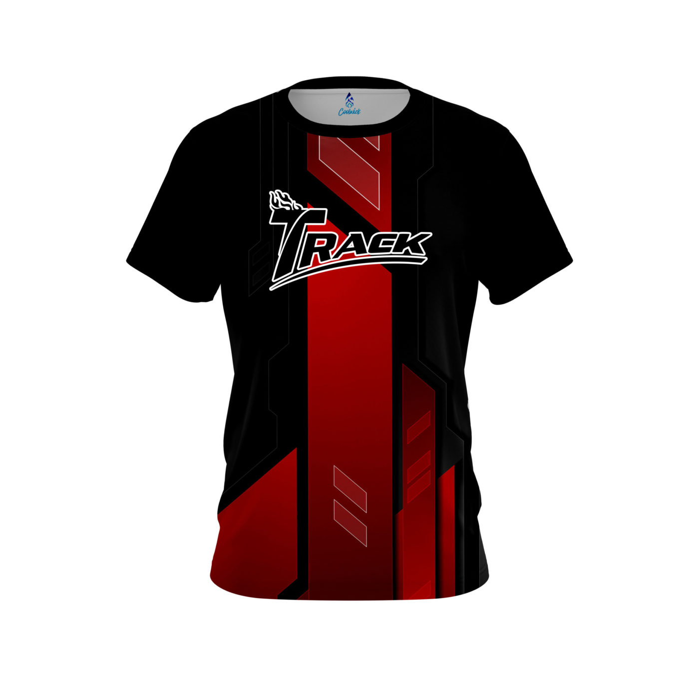 Track Red Underscore Semi-Custom CoolWick Bowling Jersey