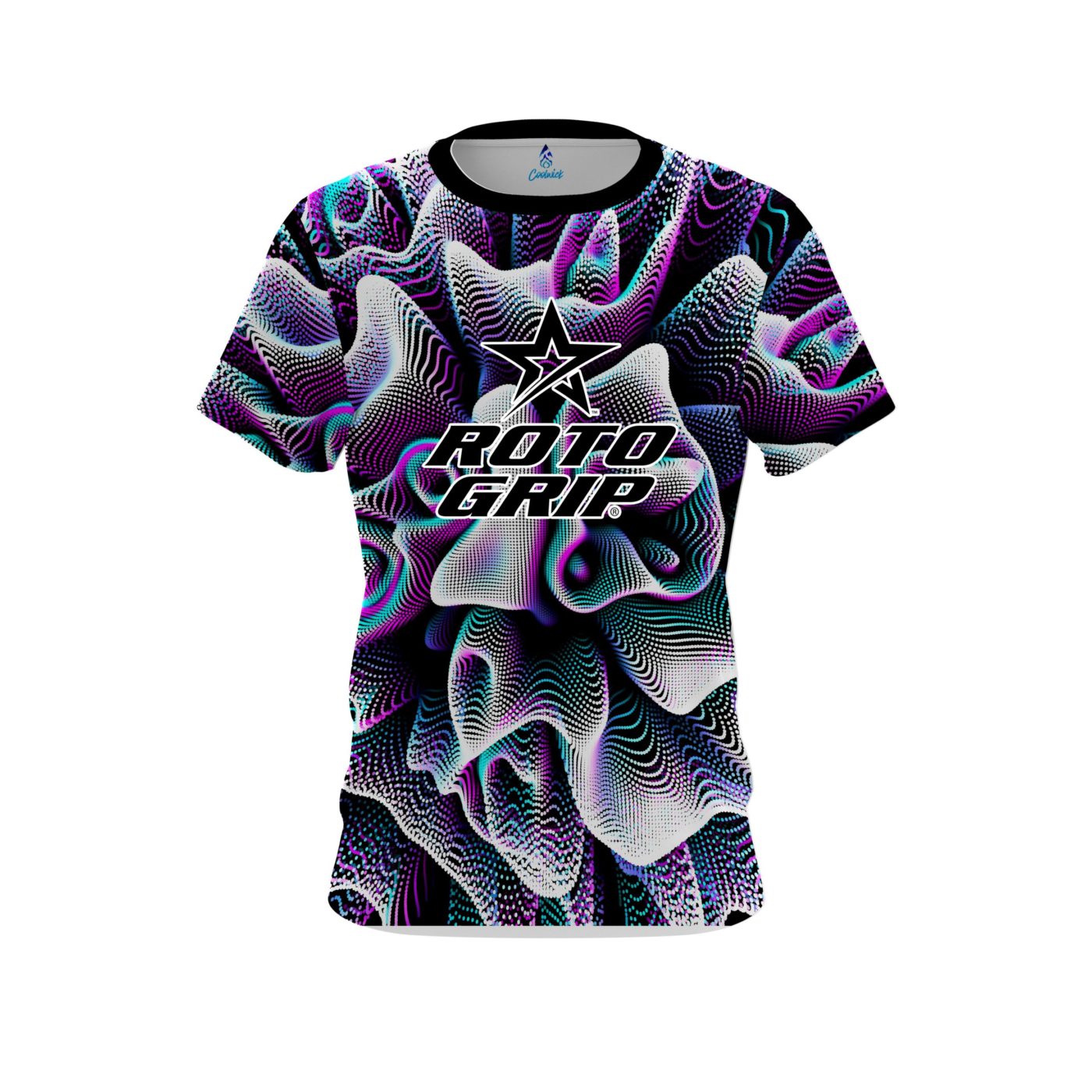 Roto Grip Black White Hallucinate Semi-Custom CoolWick Bowling Jersey