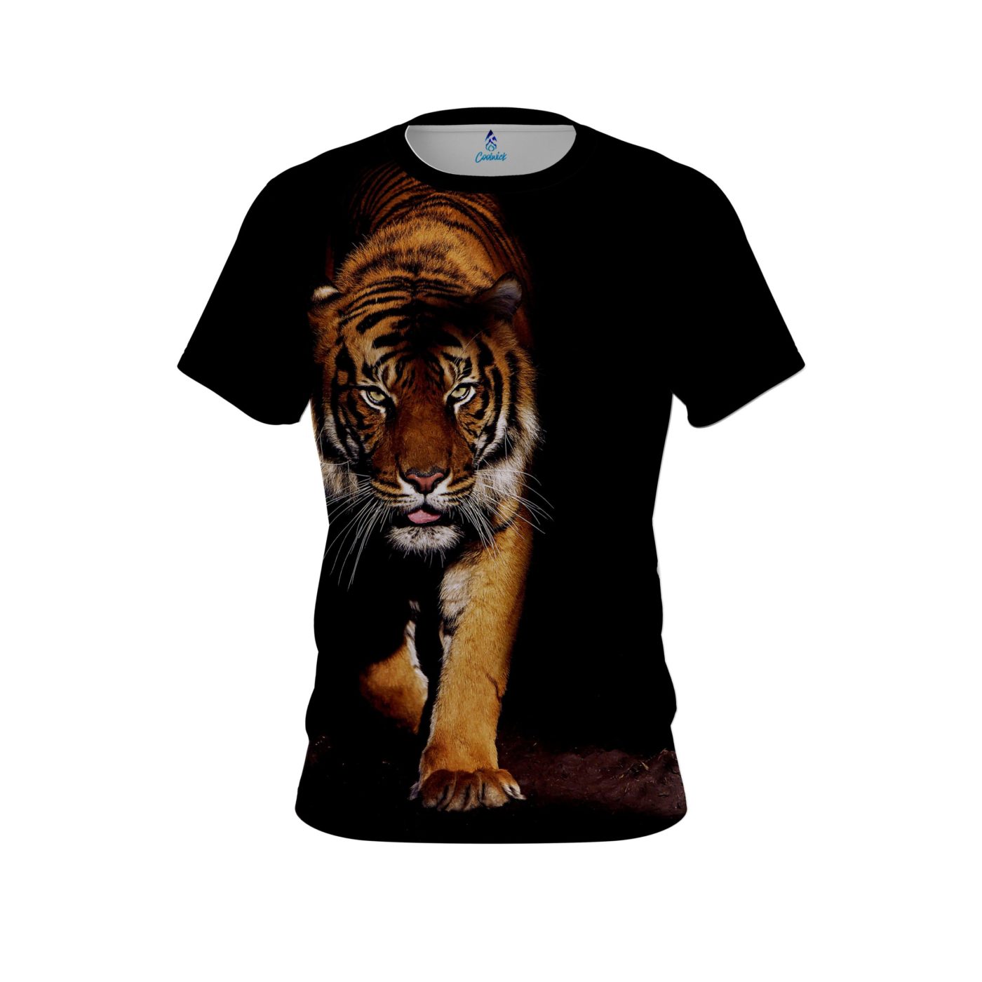Plain Jungle Tiger Semi-Custom CoolWick Bowling Jersey