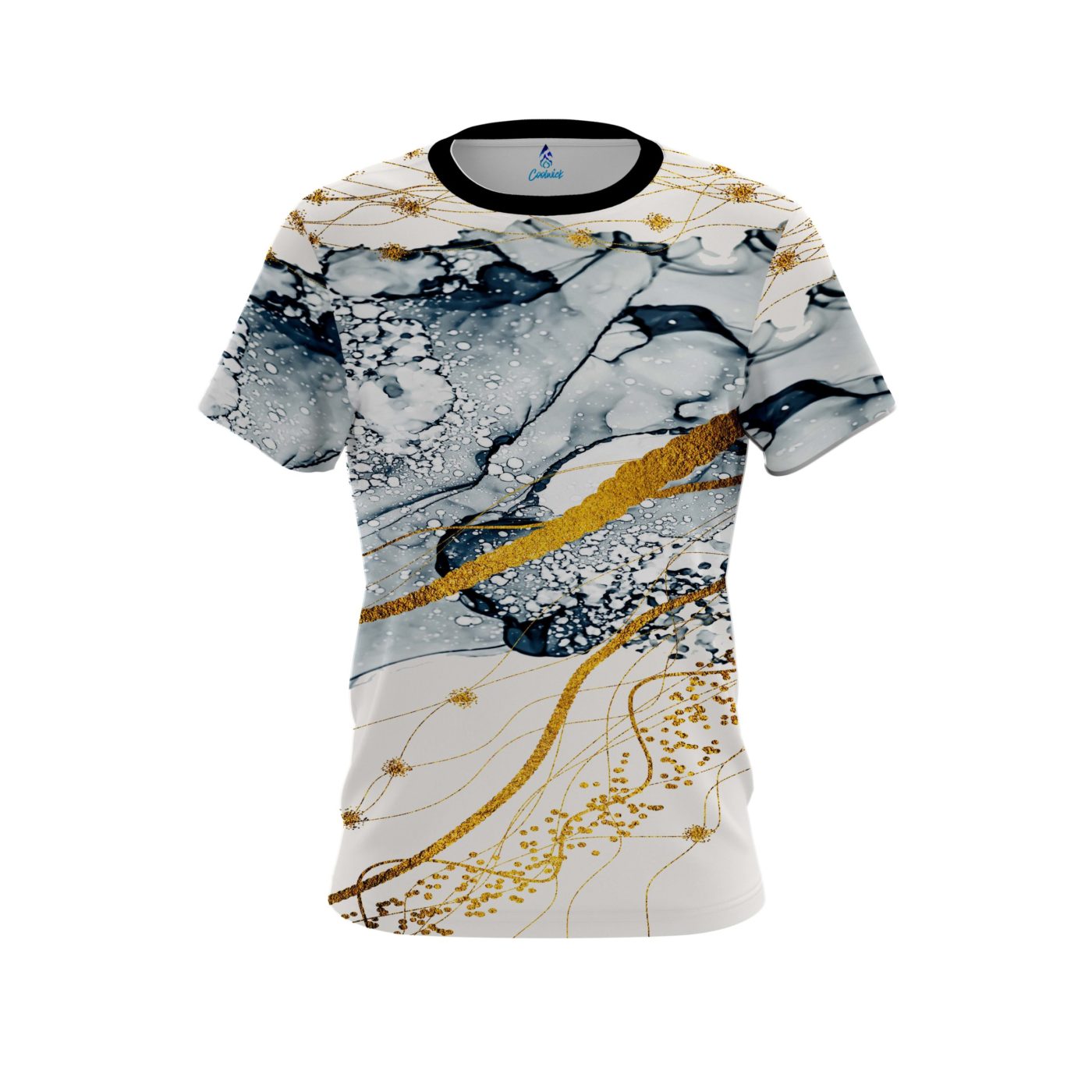 Plain Gold Granite CoolWick Bowling Jersey