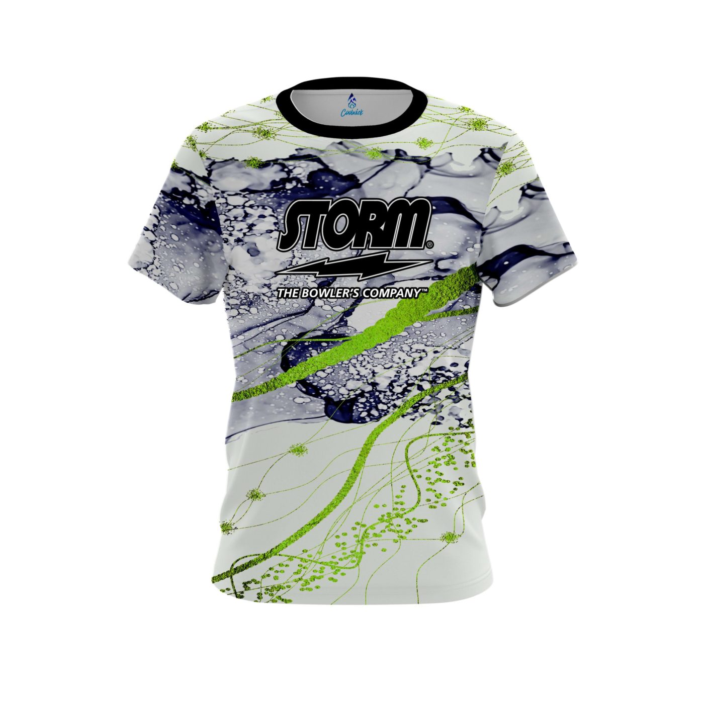 Storm Lime Green Granite CoolWick Bowling Jersey