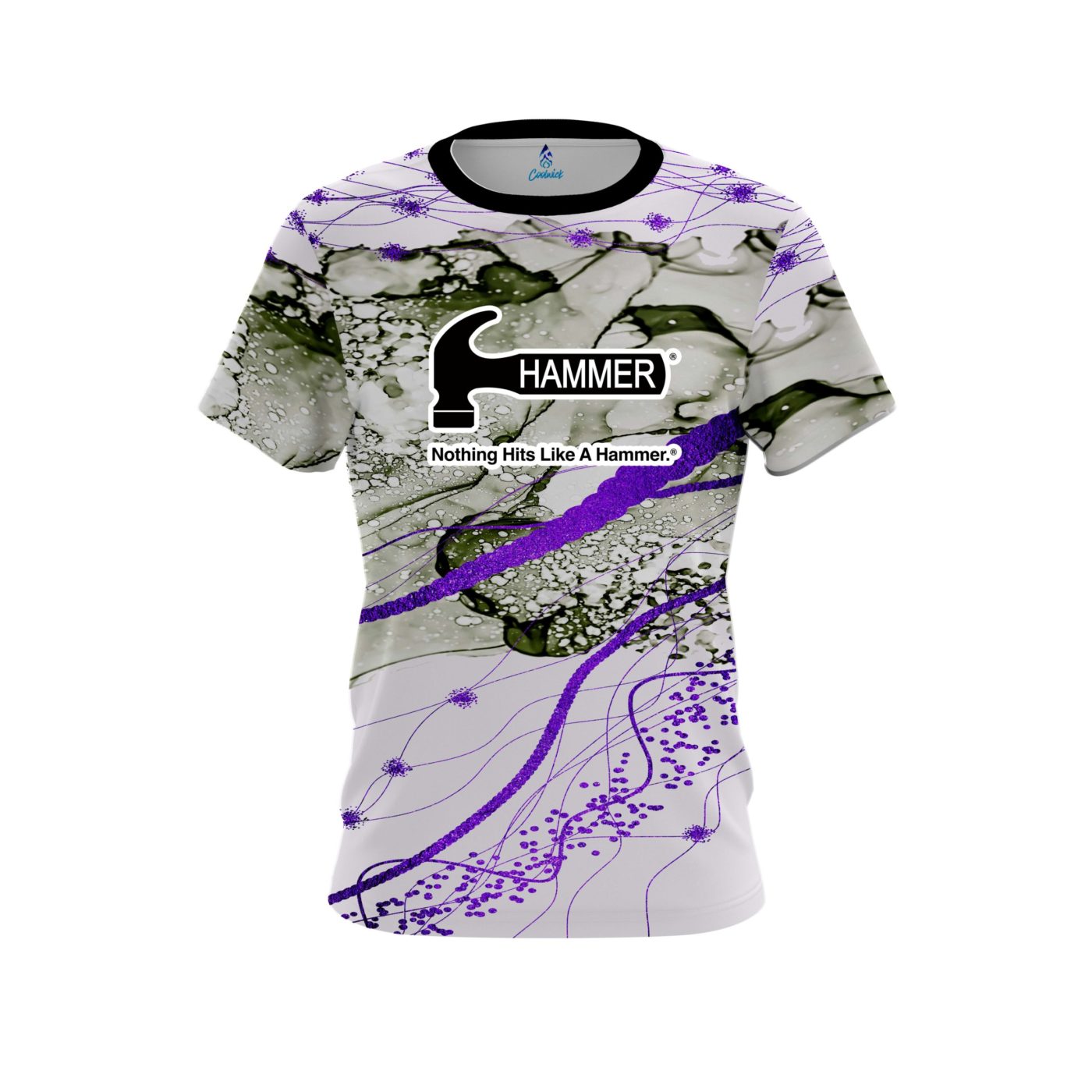 Hammer Purple Granite Semi-Custom CoolWick Bowling Jersey