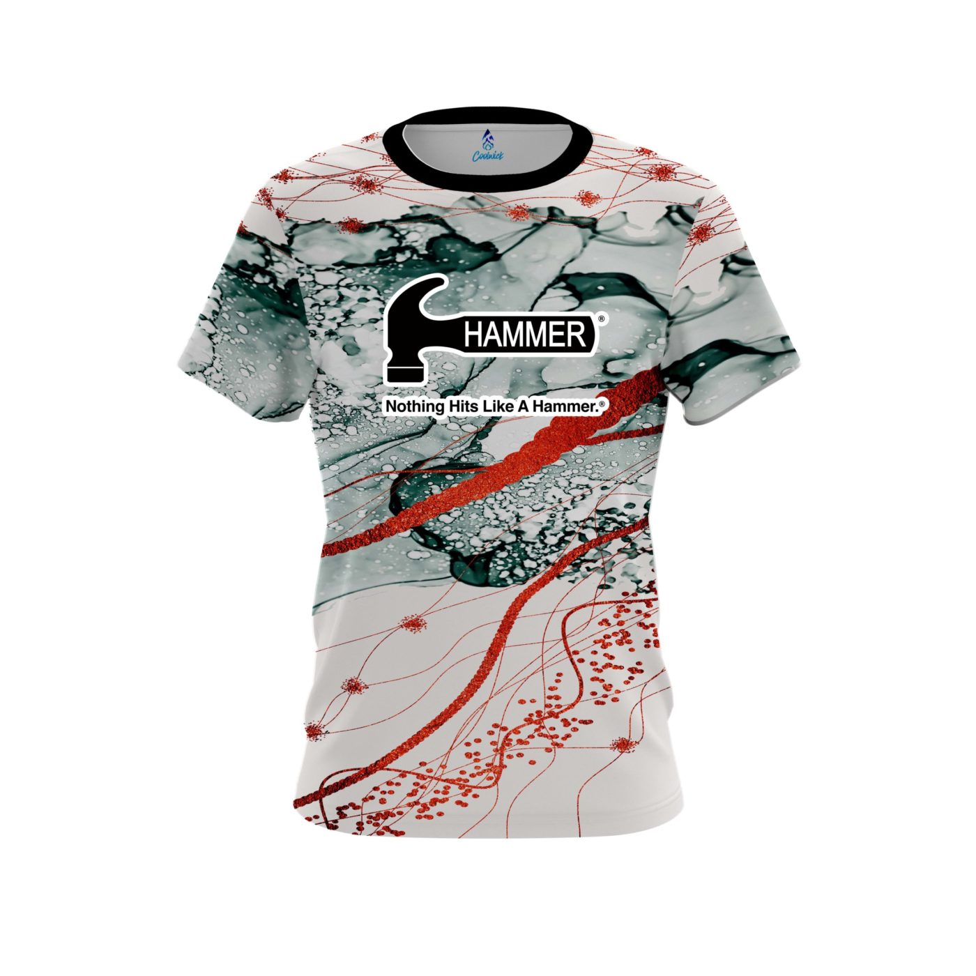 Hammer Red Granite Semi-Custom CoolWick Bowling Jersey