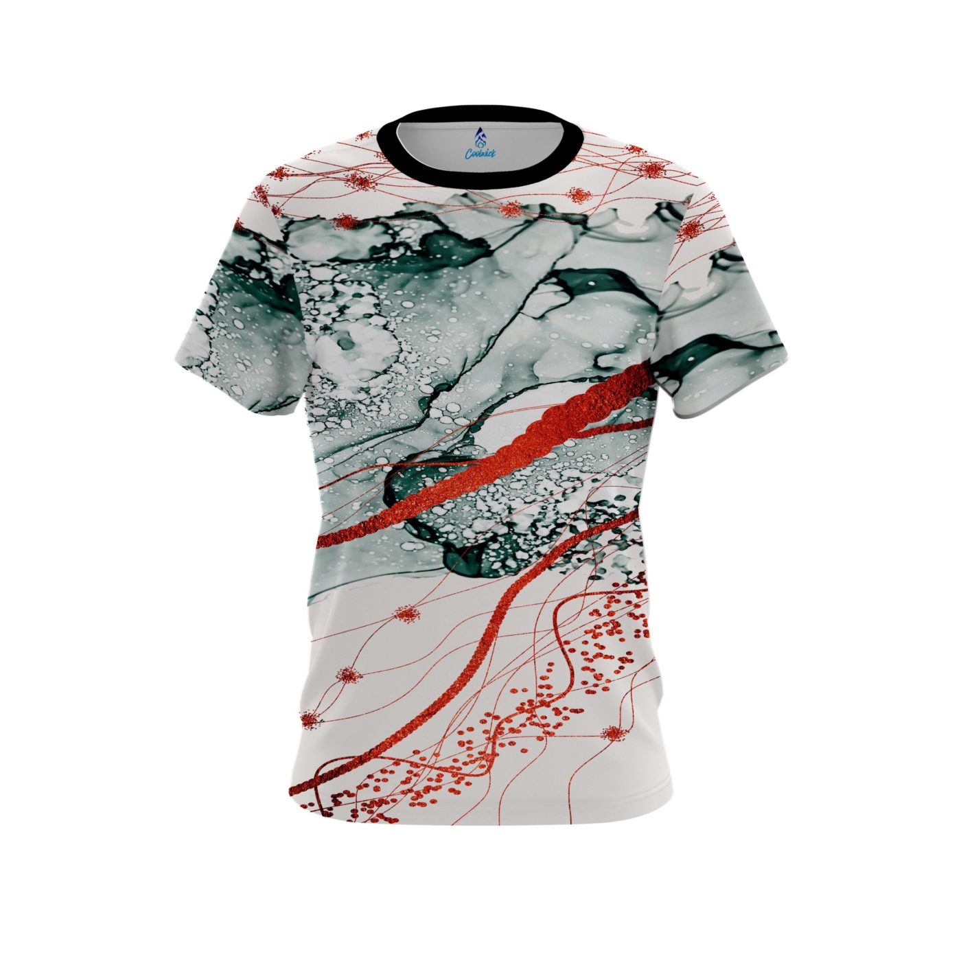 Plain Red Granite Semi-Custom CoolWick Bowling Jersey
