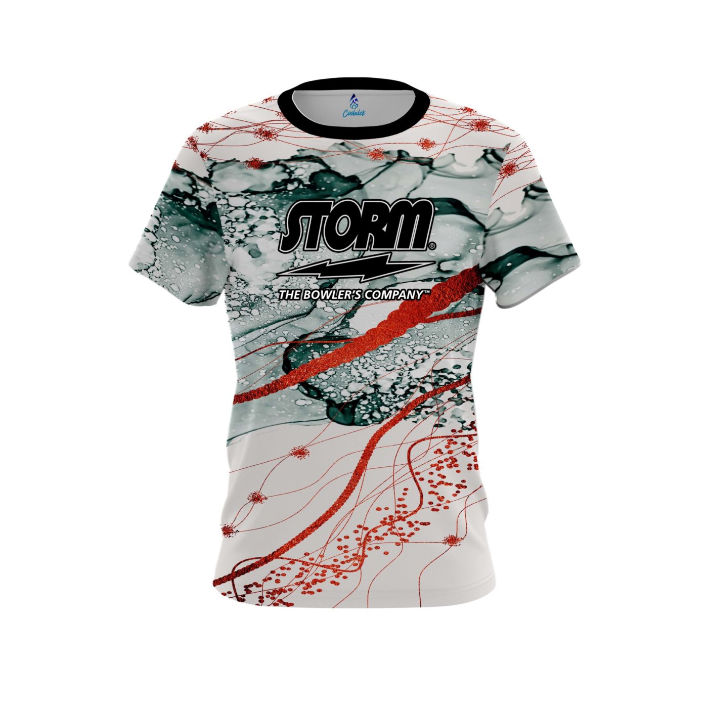 Storm Red Granite Semi-Custom CoolWick Bowling Jersey