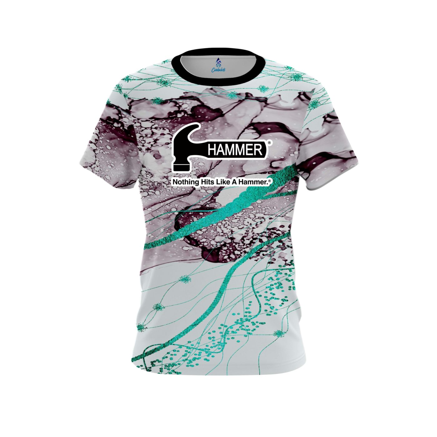 Hammer Teal Granite Semi-Custom CoolWick Bowling Jersey