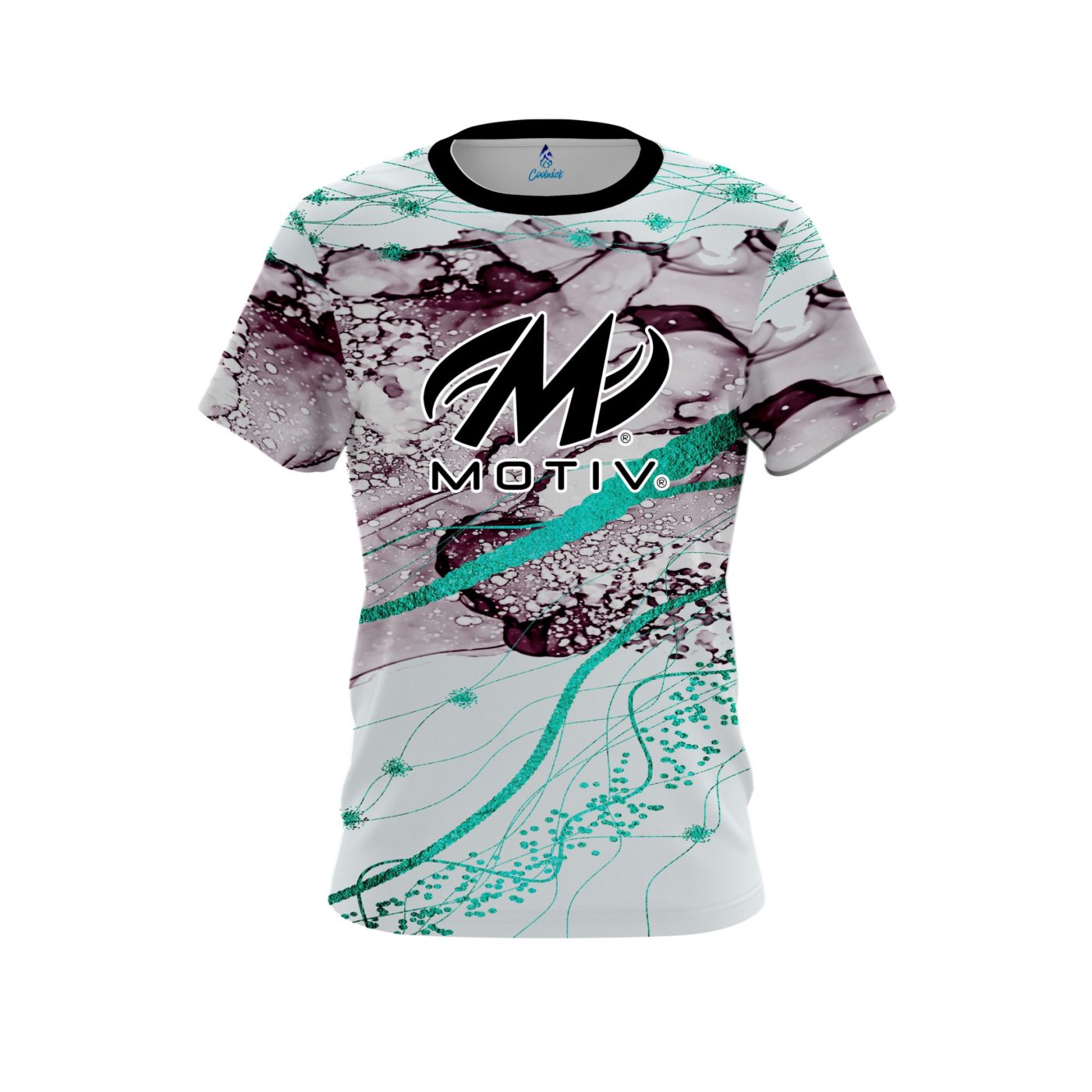 Motiv Teal Granite CoolWick Bowling Jersey