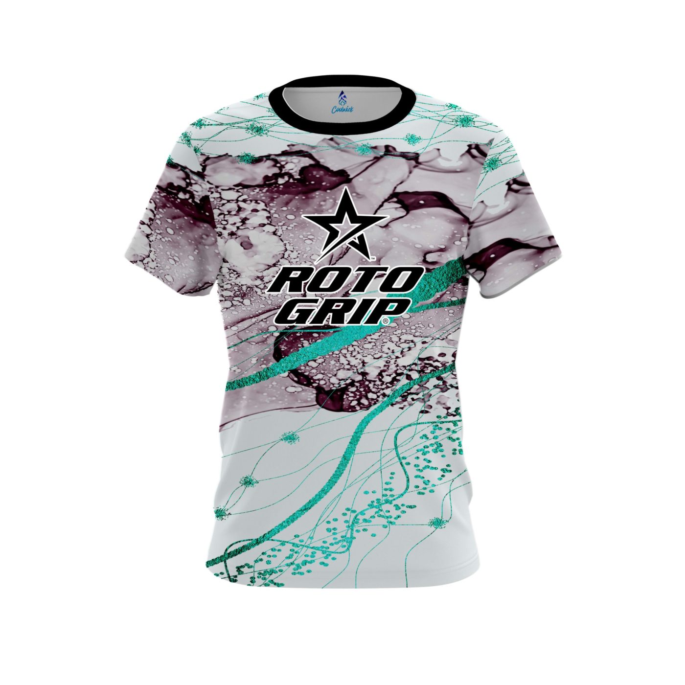 Roto Grip Teal Granite Semi-Custom CoolWick Bowling Jersey