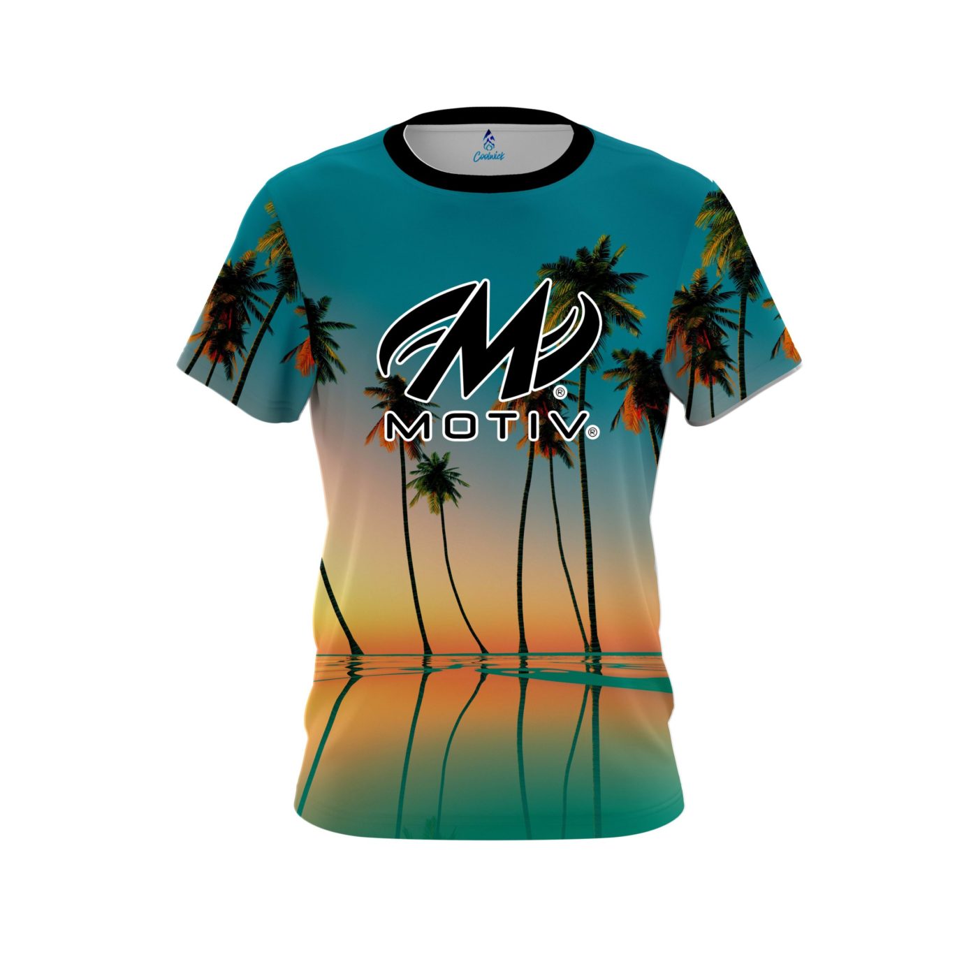 Motiv Reflection Palm Trees Semi-Custom CoolWick Bowling Jersey