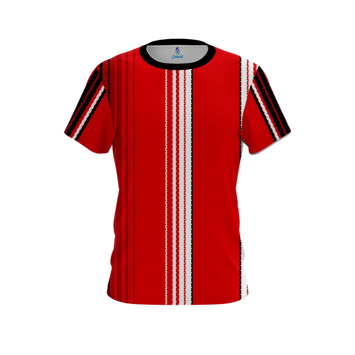 Plain Red Landslide Semi-Custom CoolWick Bowling Jersey