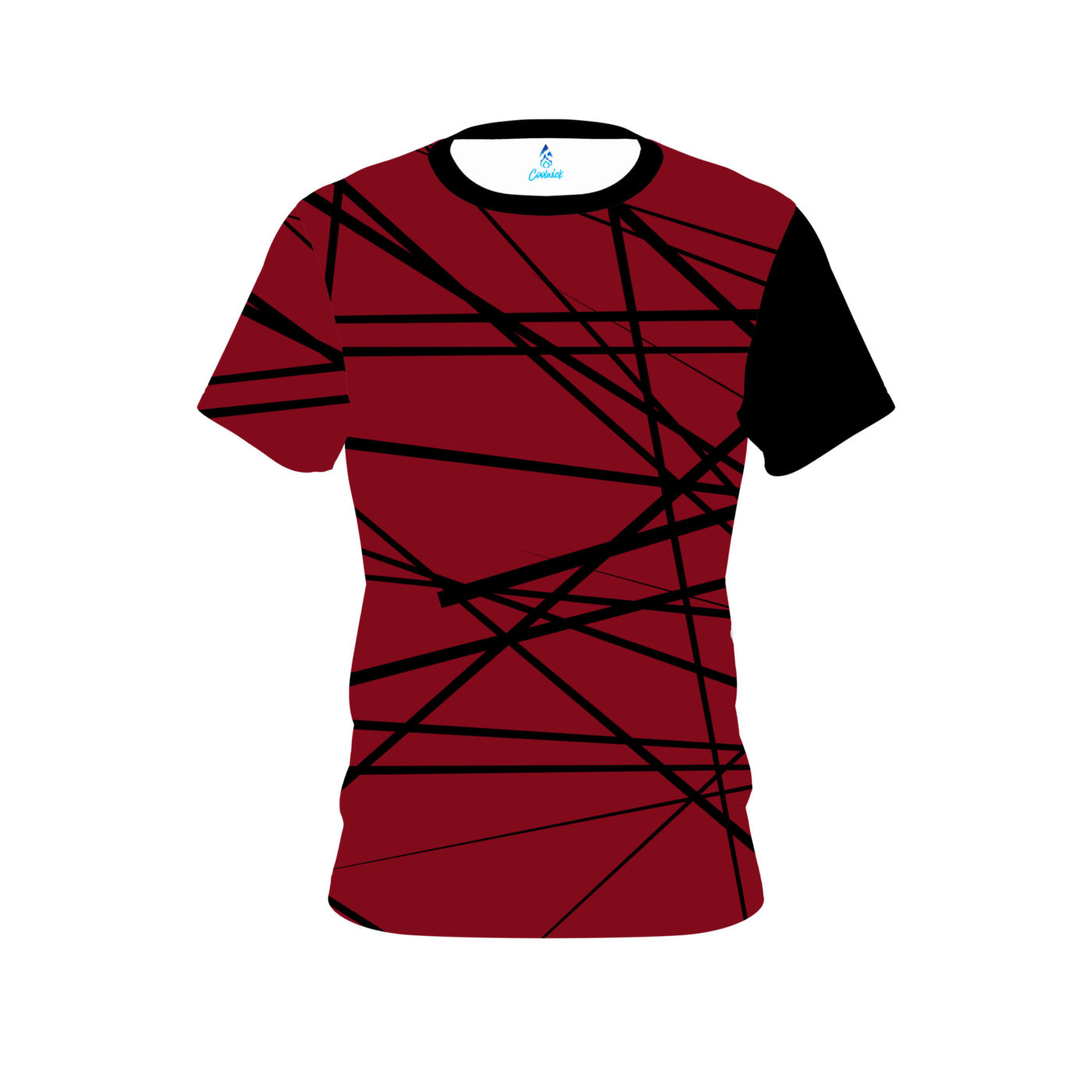 Plain Distracted Scarlet Semi-Custom CoolWick Bowling Jersey