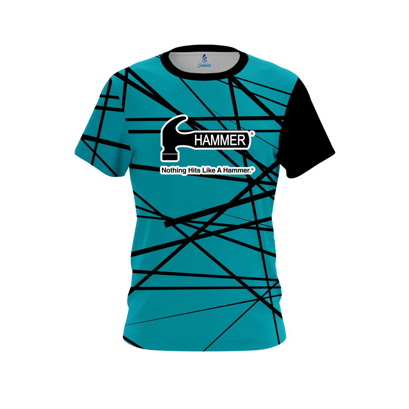 Hammer Distracted Teal Semi-Custom CoolWick Bowling Jersey