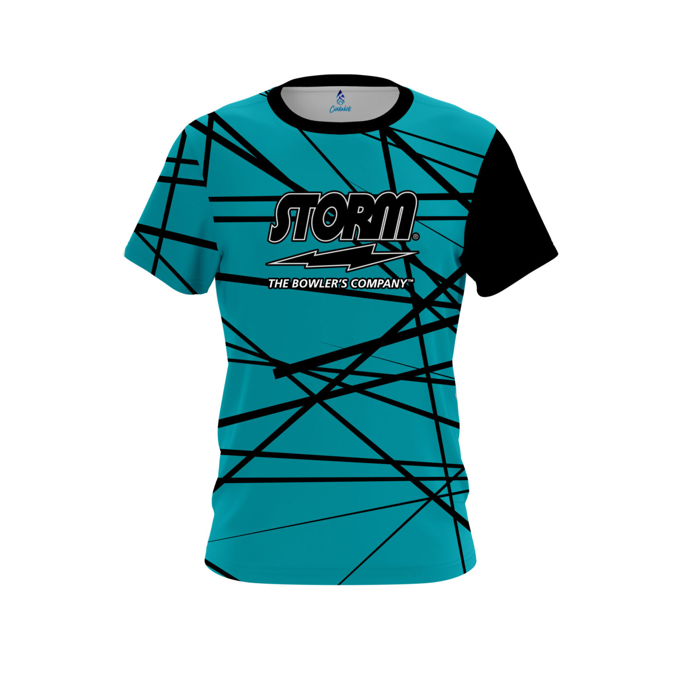 Storm Distracted Teal Semi-Custom CoolWick Bowling Jersey