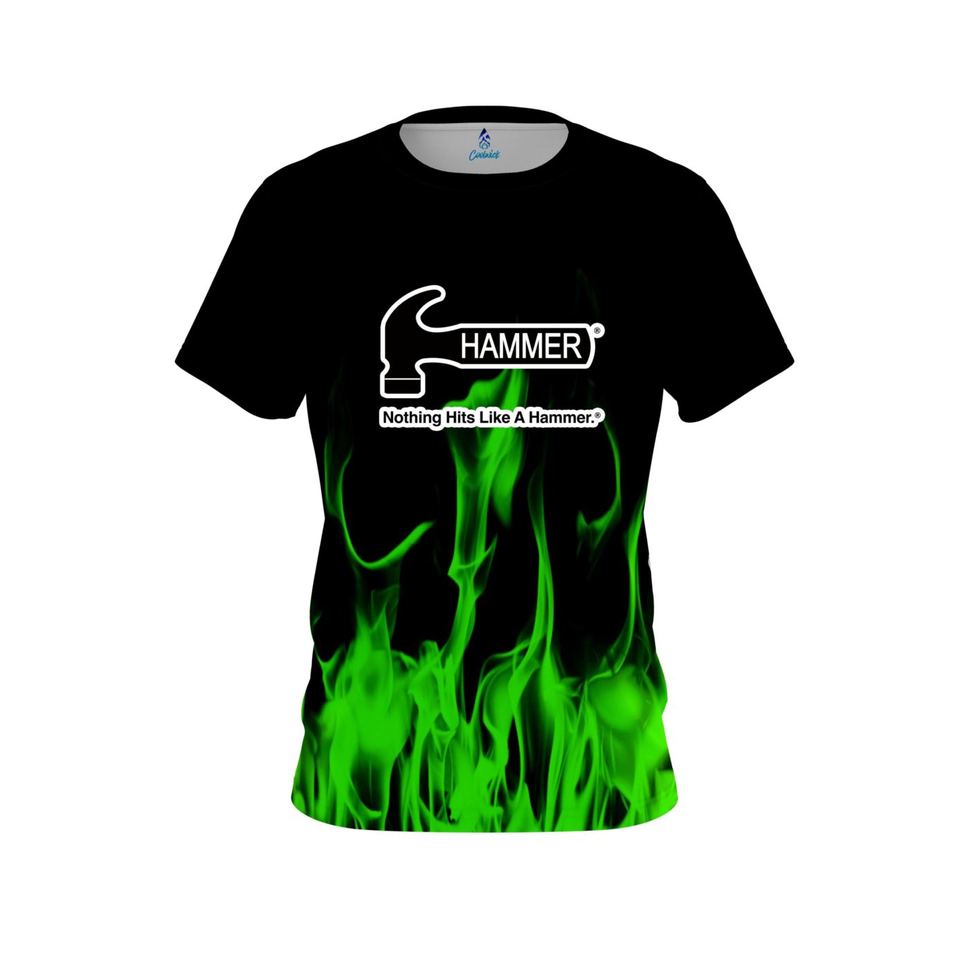 Hammer Green Flame CoolWick Bowling Jersey