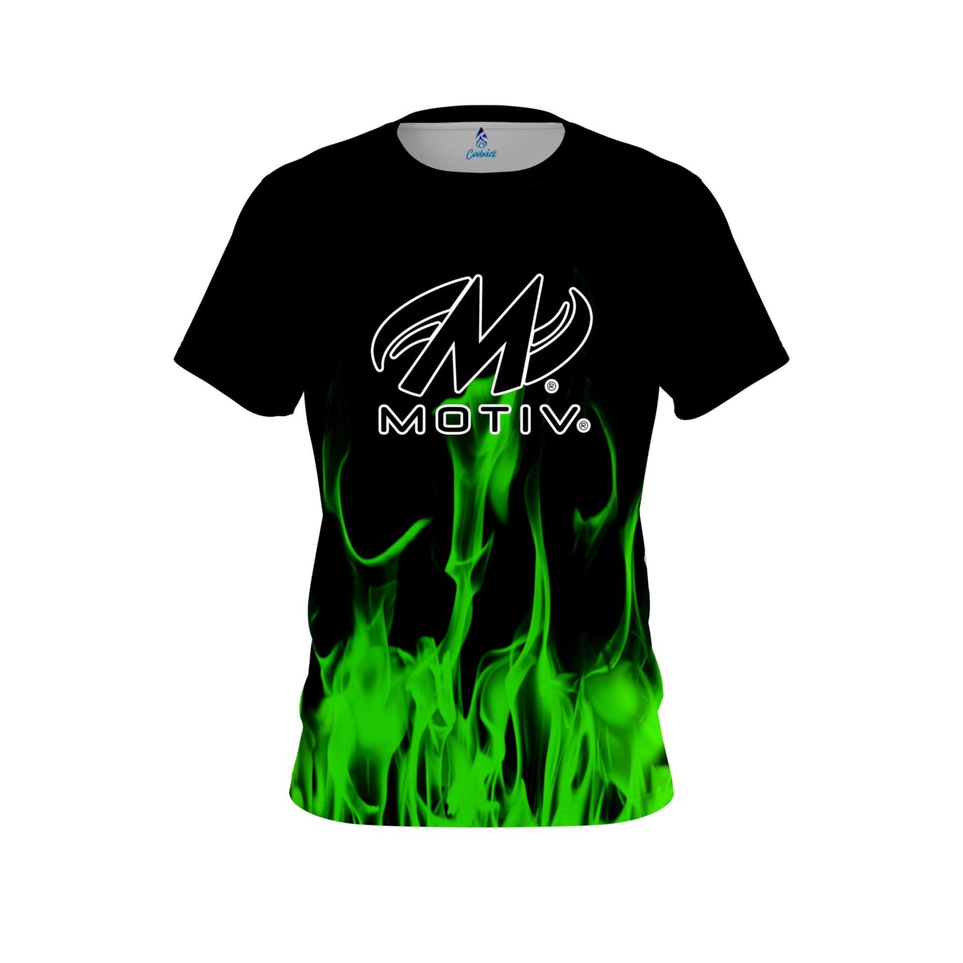 Motiv Green Flame CoolWick Bowling Jersey