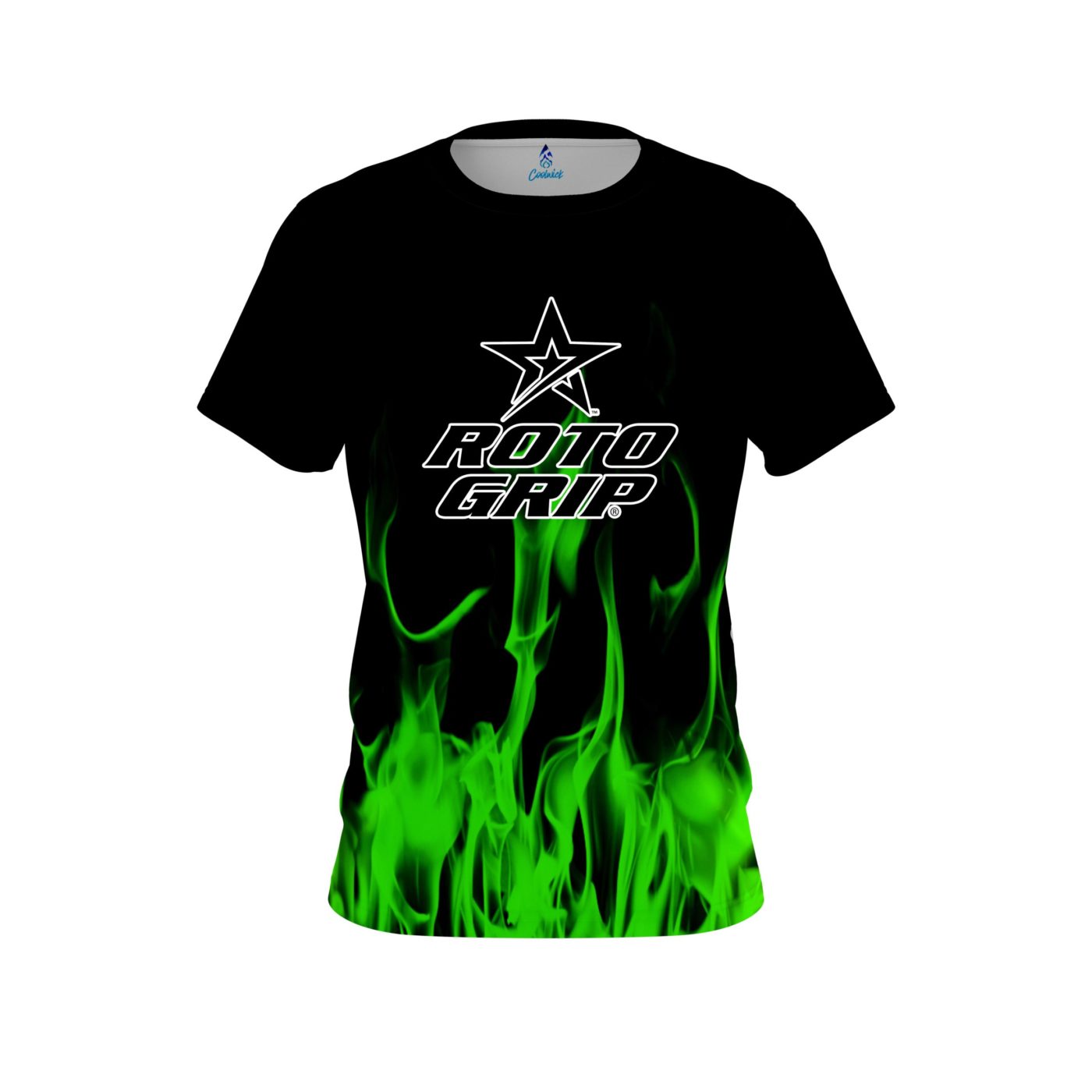 Roto Grip Green Flame CoolWick Bowling Jersey