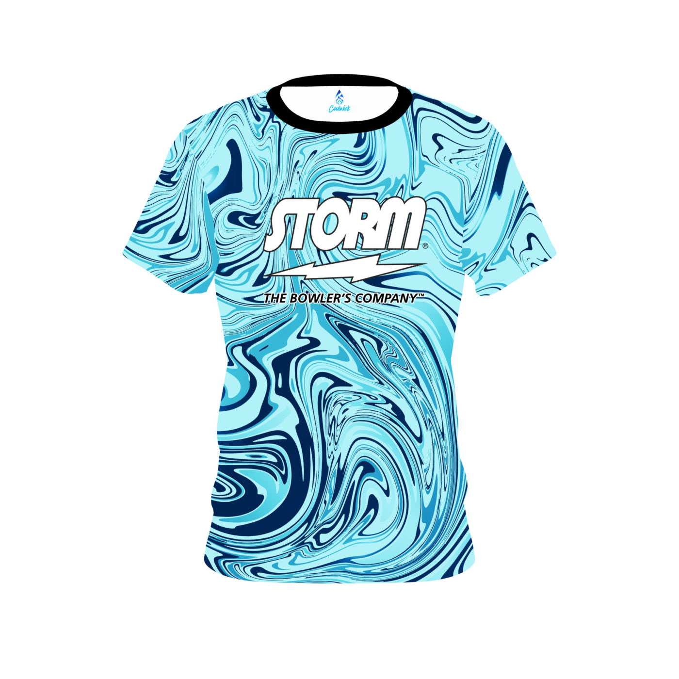 Storm Blue Hallucinate Semi-Custom CoolWick Bowling Jersey