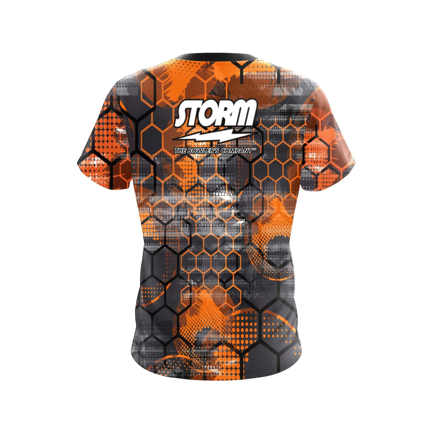 Storm Fire Honeycomb Semi-Custom CoolWick Bowling Jersey - Image 2