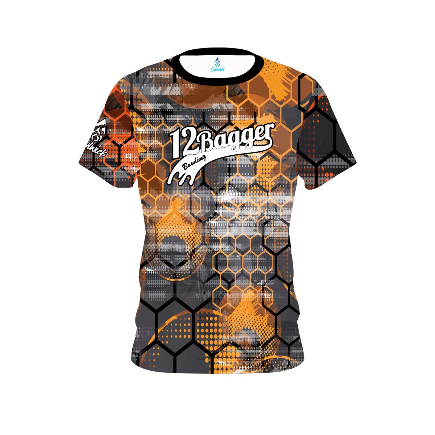 12Bagger Bowling Fire Honeycomb Bowling Jersey
