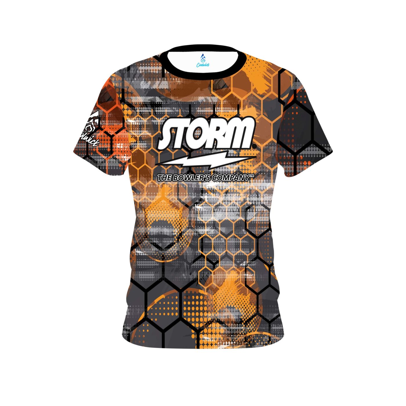 Storm Fire Honeycomb Semi-Custom CoolWick Bowling Jersey