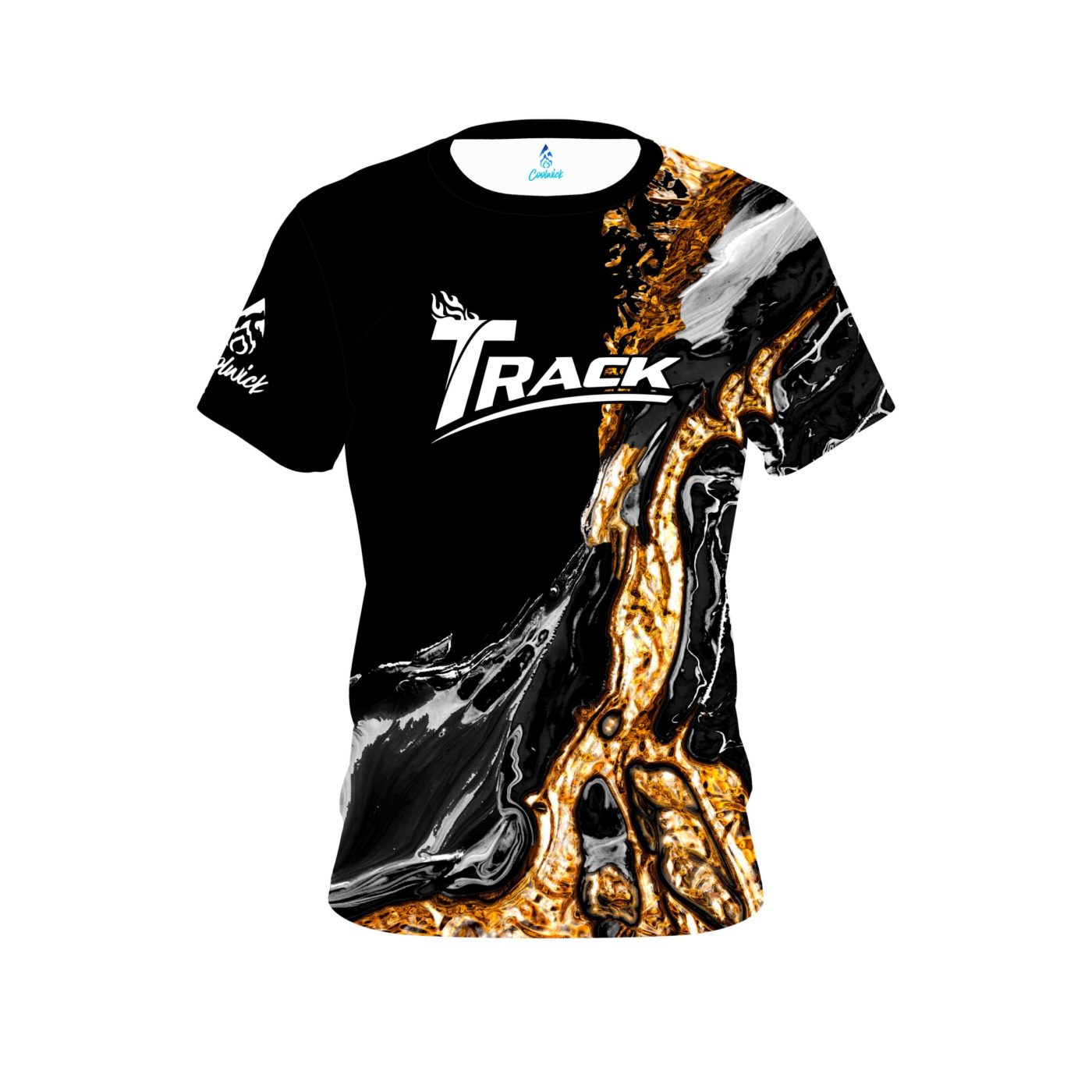 Track Onyx Gold CoolWick Bowling Jersey