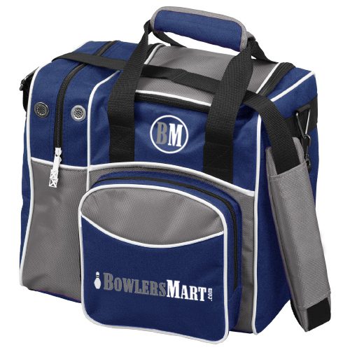 Image of KR Flexx BowlersMart 1 Ball Single Tote Navy Stone Bowling Bag