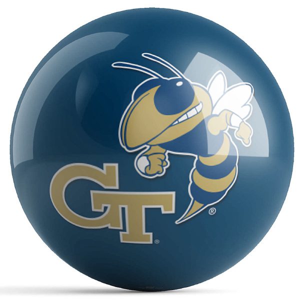 OTB NCAA Georgia Tech Yellow Jackets Bowling Ball - Image 2