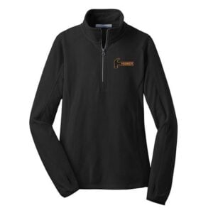 Hammer Women's Ruthless Black Orange 1/2 Zip Microfleece Pullover