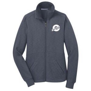 Ebonite Women's Prowler Slate Grey Slub Fleece Full-Zip Jacket