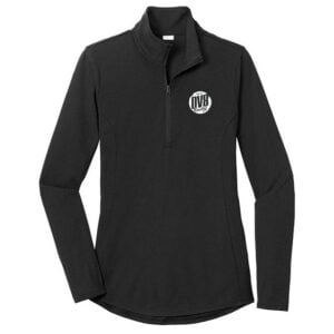 DV8 Women's Instigator Black 1/4 Zip Tri-Blend Wicking Pullover