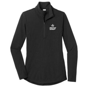 Roto Grip Women's Wreck'em Black 1/4 Zip Tri-Blend Wicking Pullover