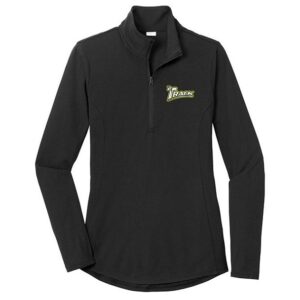 Track Women's Tactix Black 1/4 Zip Tri-Blend Wicking Pullover
