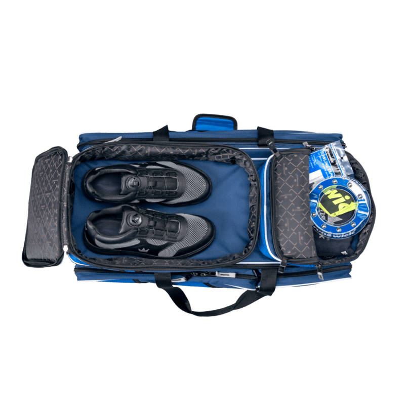 Brunswick Quest Triple Roller Blue Bowling Bag