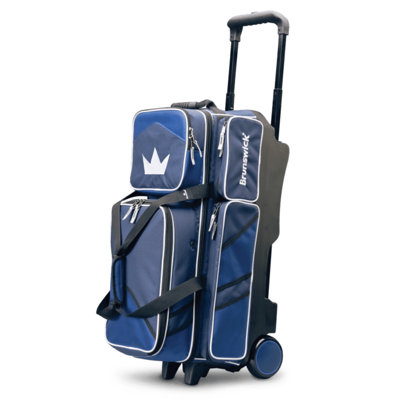 Brunswick Quest 3 Ball Triple Roller Blue Bowling Bag