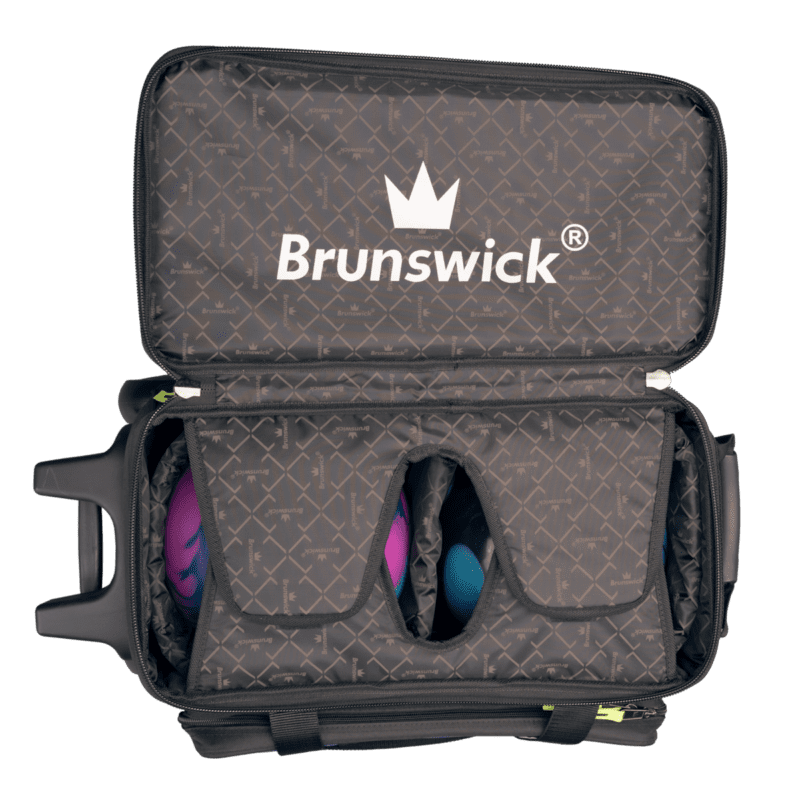 Brunswick Quest Double 2 Ball Roller Black Bowling Bag - Image 3