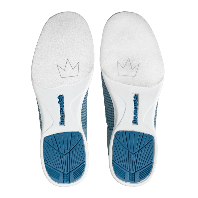 Brunswick Twisted Knit Steel Blue Women's Bowling Shoes - Image 2