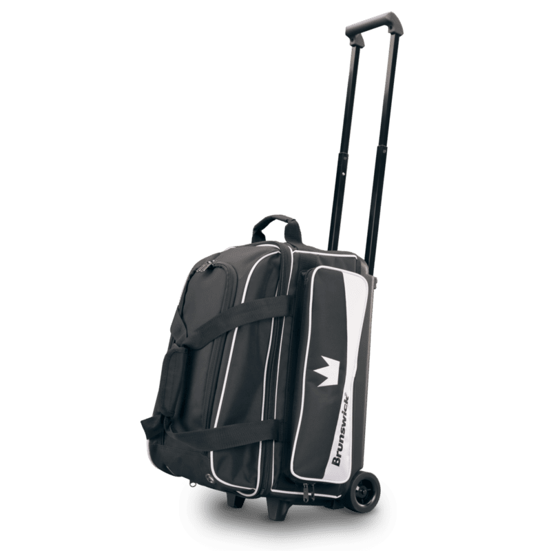 Image of Brunswick Zone Double 2 Ball Roller White Bowling Bag