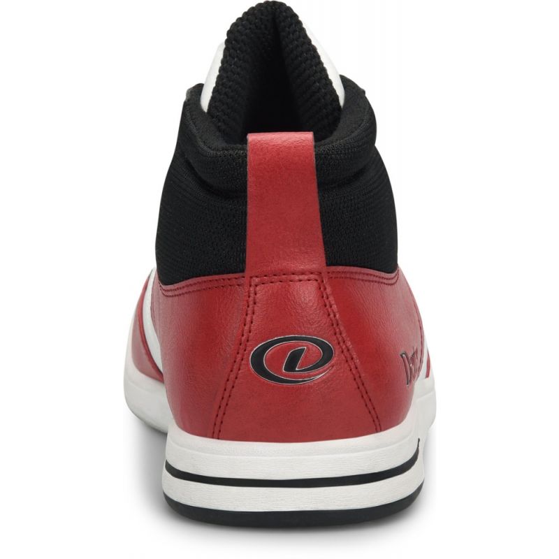 Dexter Men's Dave Hi Top Black Red White Bowling Shoes + FREE SHIPPING -  