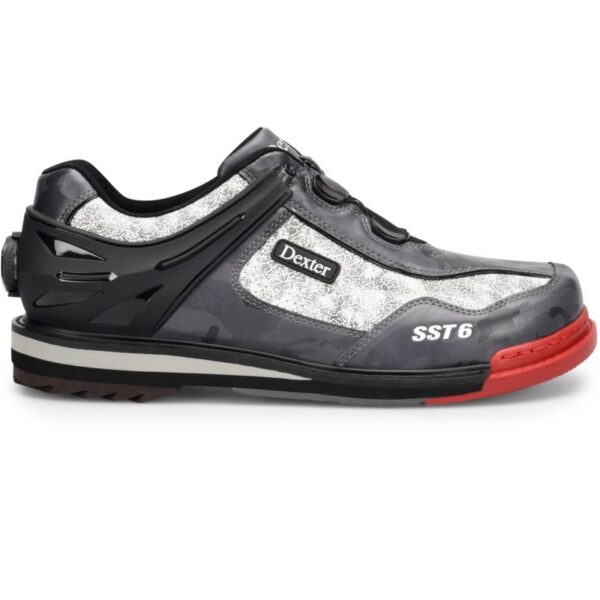 Dexter Mens SST 6 Hybrid Grey Camo Multi Right Hand Wide Bowling Shoes - Image 2