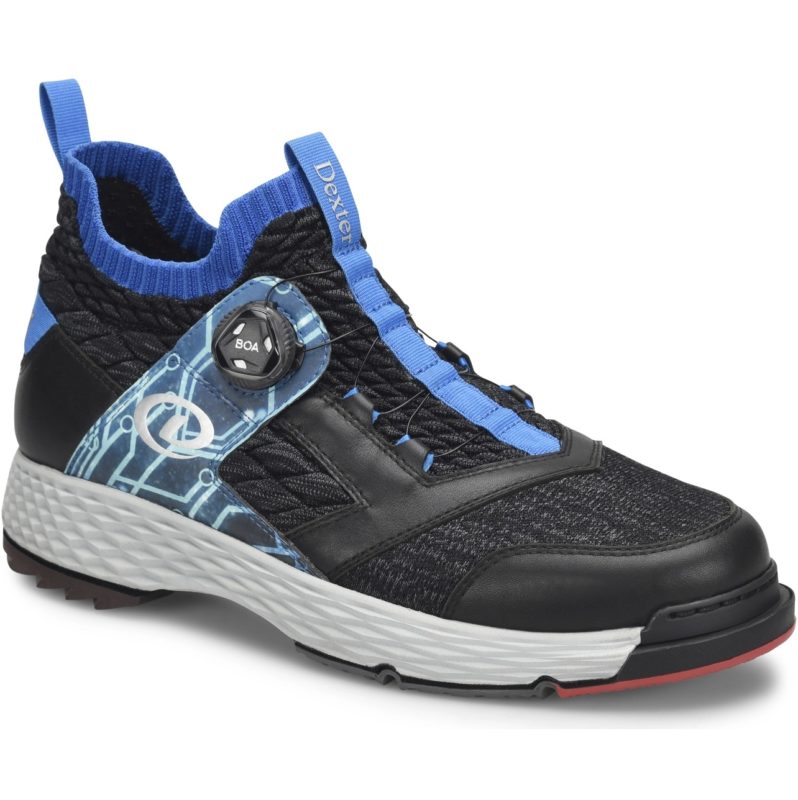 Dexter Men's THE C9 Sidewinder BOA Black Blue Bowling Shoes