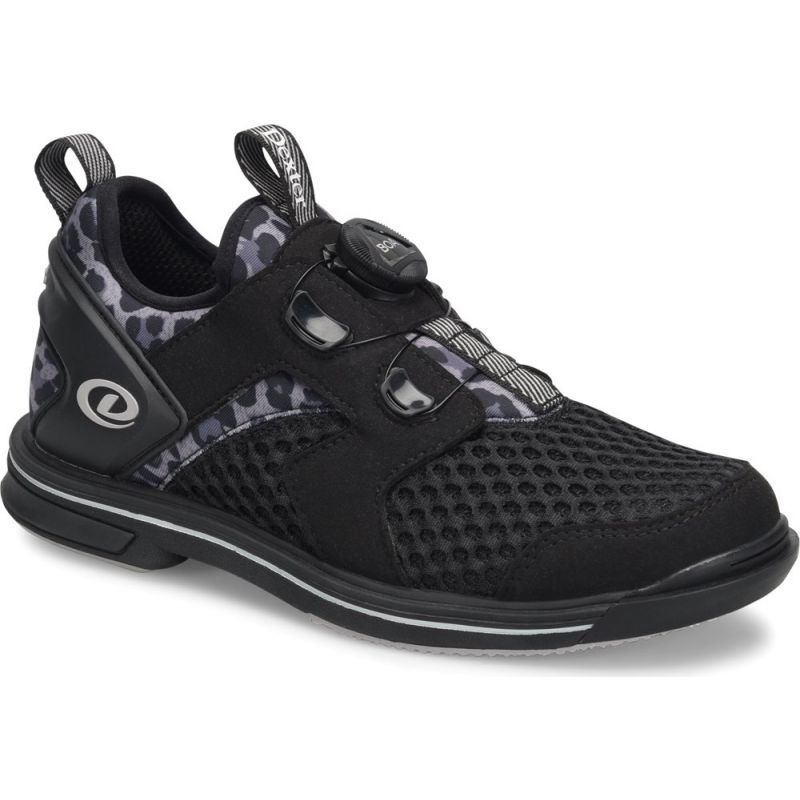 Dexter Pro BOA Women's Black Grey Leopard Right Hand Bowling Shoes