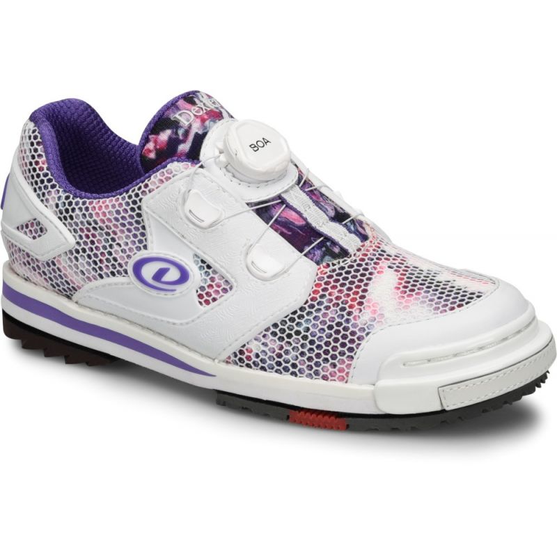Image of Dexter Women's SST 8 Power Frame BOA White Purple Multi Bowling Shoes